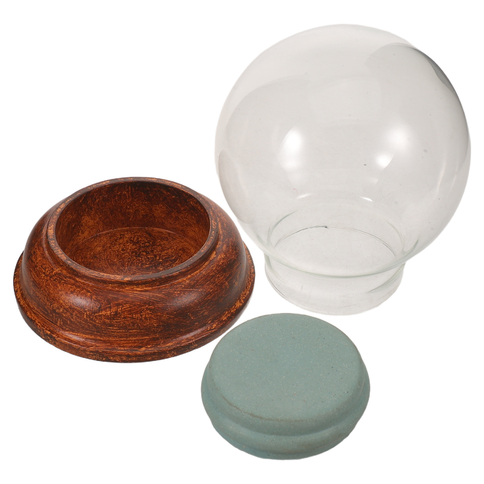 Plastic Dome Clear - 80Mm Clear Empty Glass Snow Globe