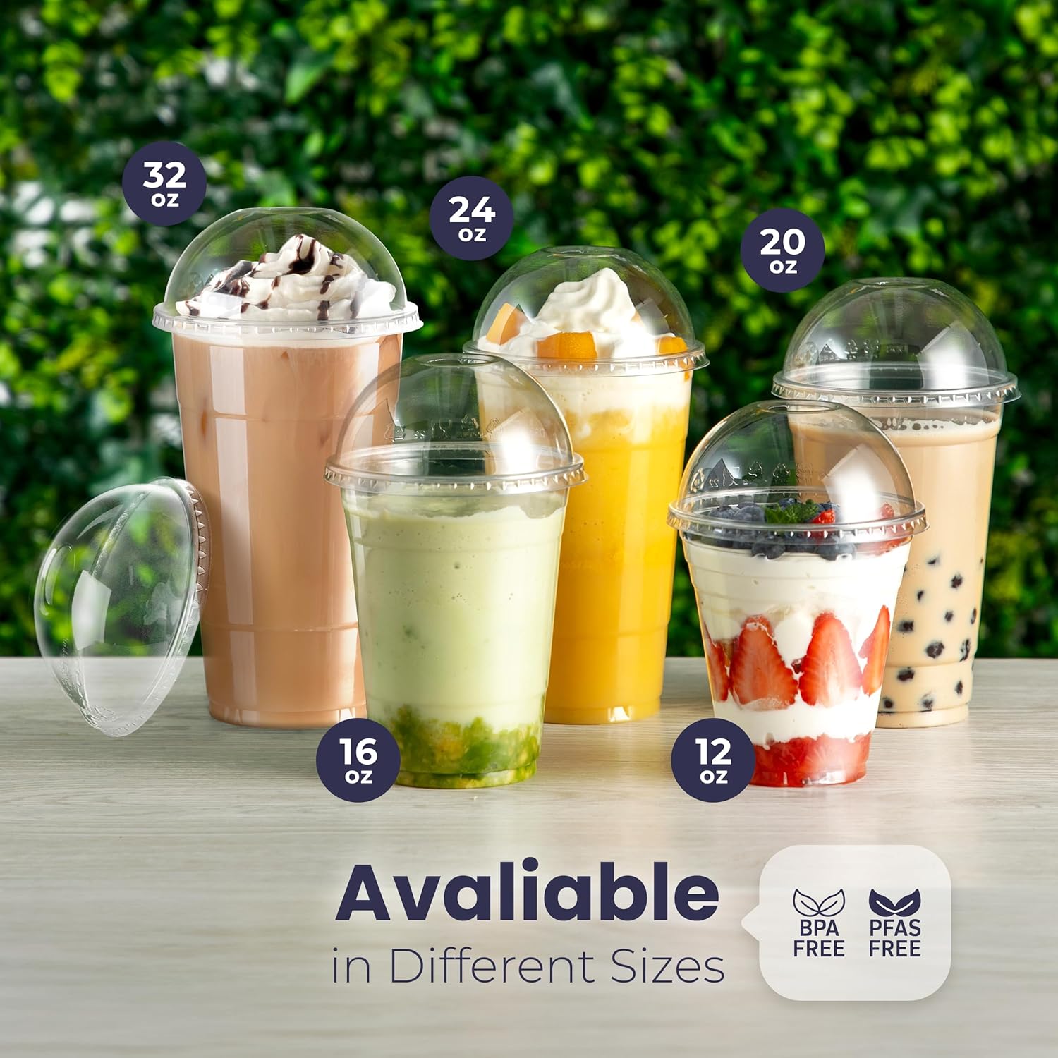 Clear Plastic Cups with Dome L - đánh giá và giá Plastic Dome Clear